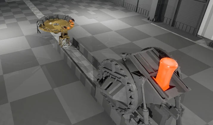 Conveyor with anode — digital twin view